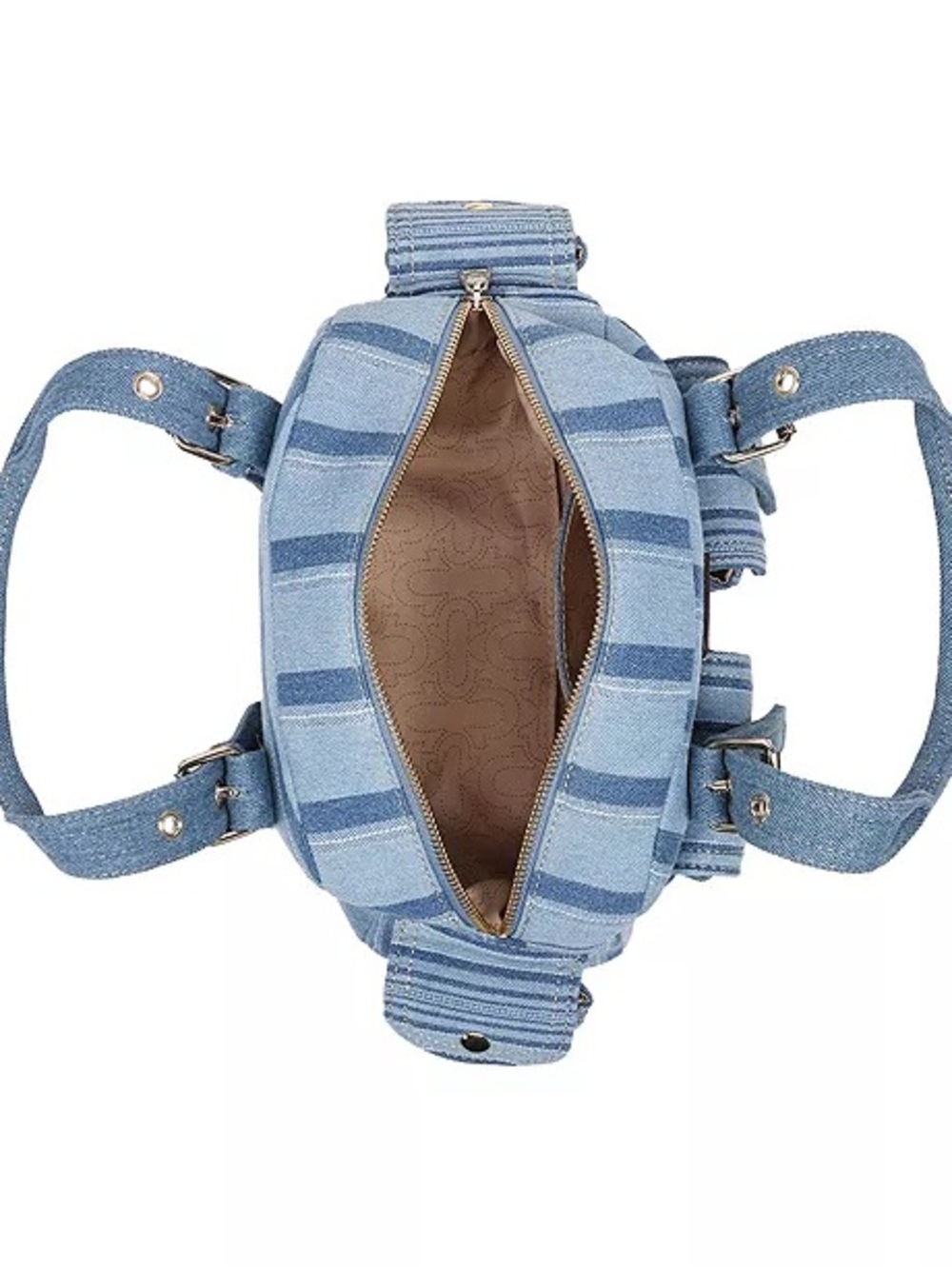 True Religion Multi Stripe Soft Satchel Handbag - Picture 5 of 7